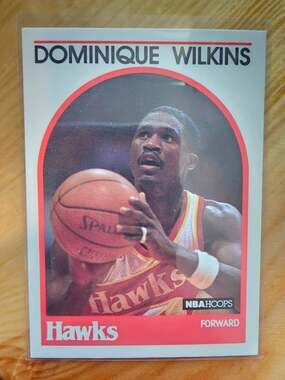 Dominique Wilkins 1989-1990 NBA Hoops #130 - Atlanta Hawks - Fresh Pull